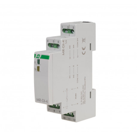 Moduł rozszerzeń MR-DI-4 Lo - Moduł rozszerzeń wejść cyfrowych z wyjściem MODBUS RTU.